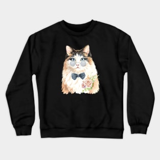 Handsome Male Cat Crewneck Sweatshirt